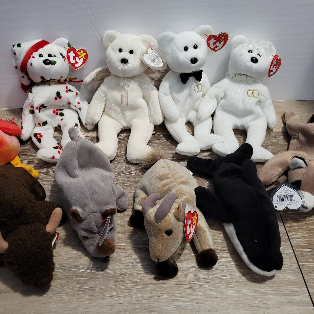 Lot of 10 Ty Beanie Babies(Bag 2)